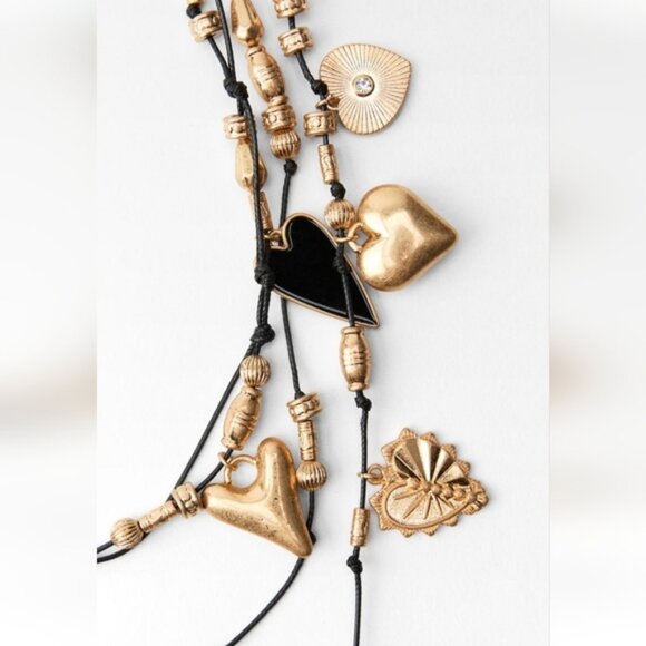 ZARA HEART MULTICHARM NECKLACE - Picture 3 of 6